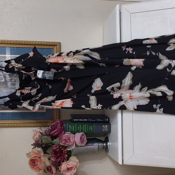 Floral Maxi Dress Sexy Date Night Party Concert Size XL Feminine - Picture 8 of 8